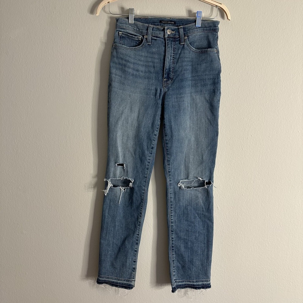 Lucky Brand Jeans Zoe High‎ Rise Straight Stretch Medium Wash Women's Size 10/30